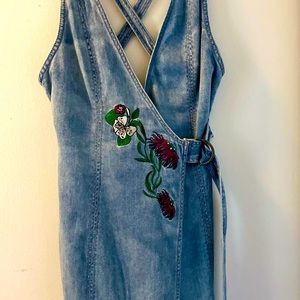 H&M Coachella Collection denim jumper, size L. Never worn, with tags.